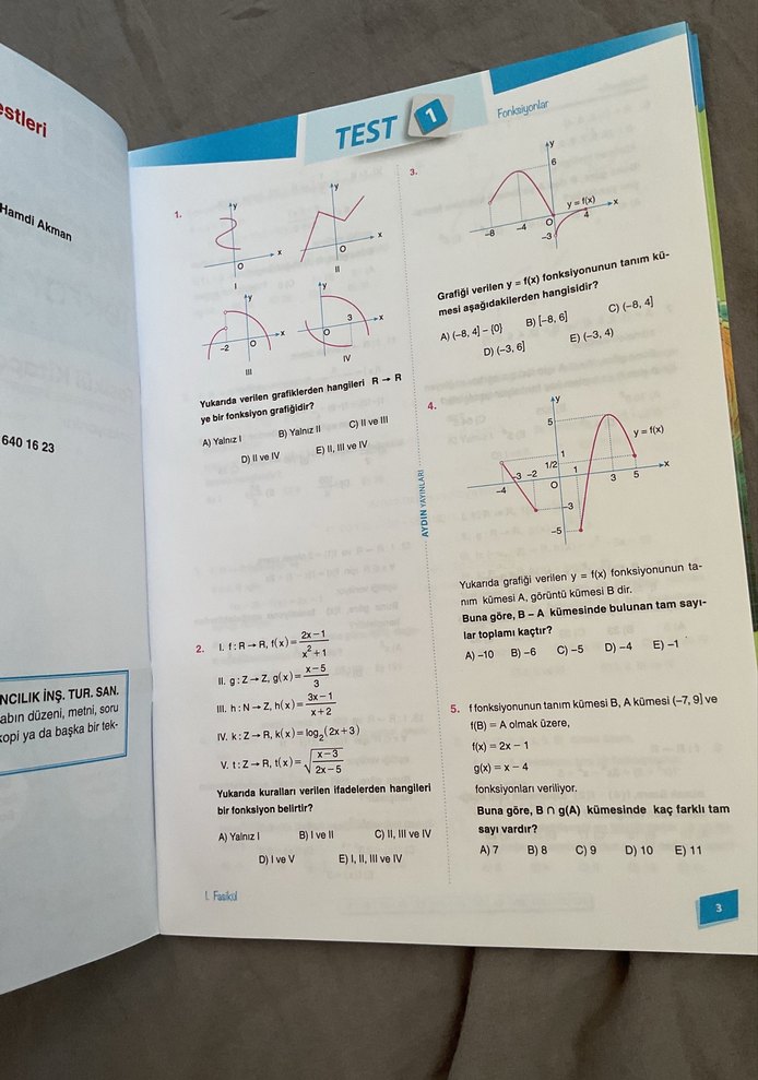 ayt matematik fasikül aydın yayınları - Görsel 4