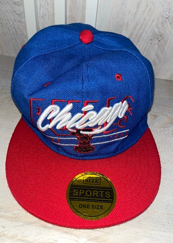 Diğer Chicago Yazili Mavi Kirmizi Snapback Cap