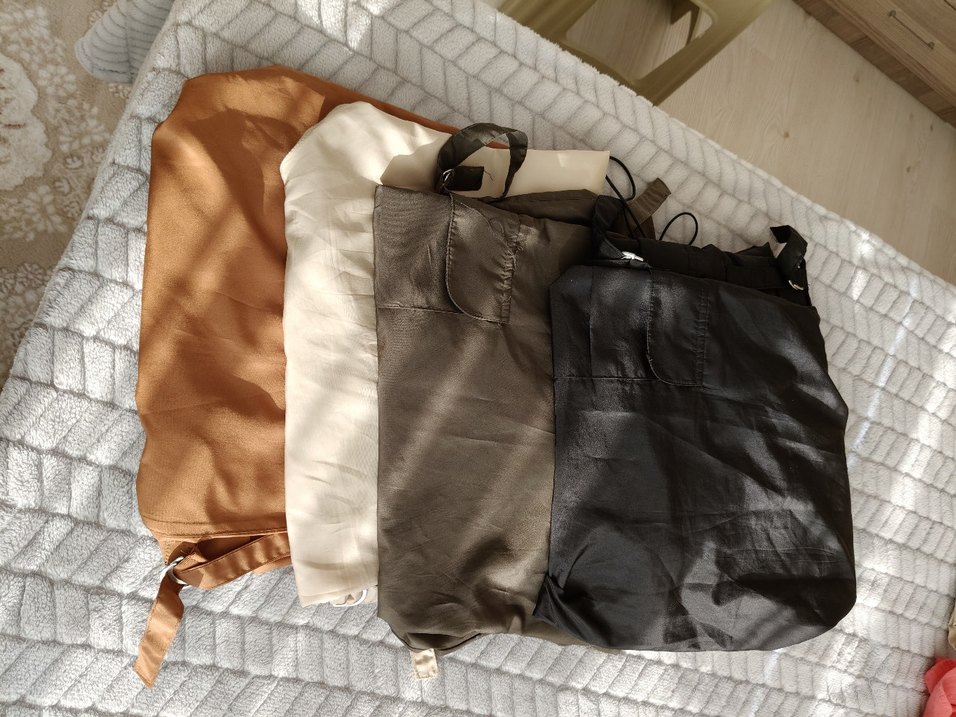 Kahverengi ve Gri Bebek Slingleri - Görsel 2