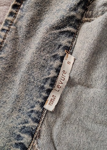 mavi, düğmeli Kadın kot Ceket - Görsel 6