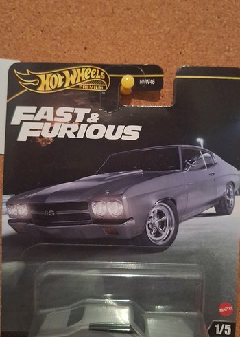  Beden Gri Hot Wheels Fast & Furious Premium 1970 Chevelle SS