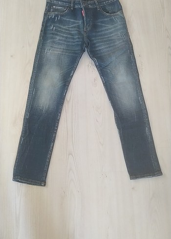 Gri Renk Erkek Regular Fit Denim Jean
