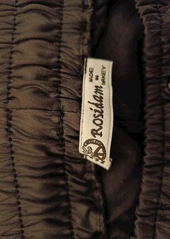 Siyah Deri Görünümlü Rahat Kesim Kadın Spor Pantolonu - Görsel 7