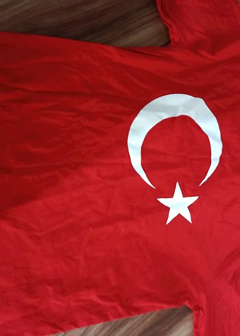 Kırmızı Ay Yıldız Baskılı Erkek Tişört - Görsel 2