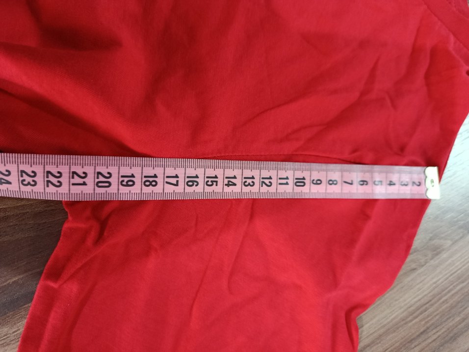 Kırmızı Ay Yıldız Baskılı Erkek Tişört - Görsel 5