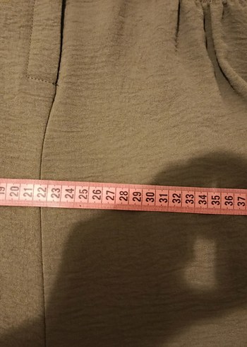 Kemerli Haki Kadın Midi Tulum - Görsel 3