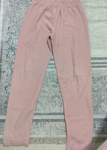 Pembe Piliseli Midi Keten Kadın Pantolon