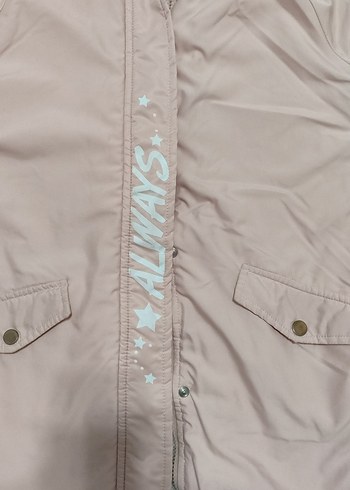 LC Waikiki 10-11 yaş pudra pembesi kız çocuk Mont