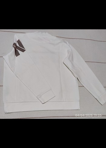Lufian Lufian Beyaz Baskılı Erkek Sweatshirt