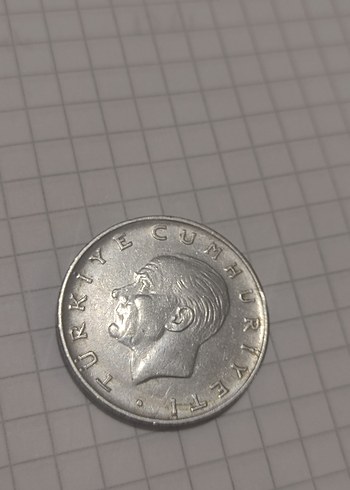  1972 Basımı 1 Lira metal para koleksiyonluk