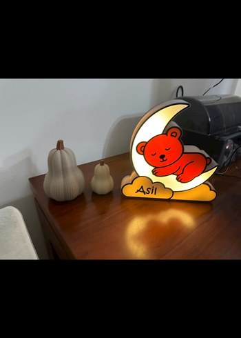 Kişiye Özel Ayıcık Lambası - Görsel 2