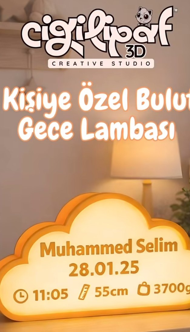kişiye özel  gece lambası kapı süsü - Görsel 4