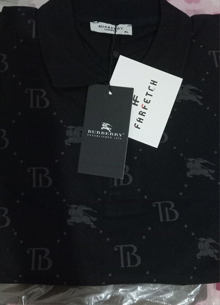 Siyah Düğmeli Erkek Polo Tişört - Görsel 2