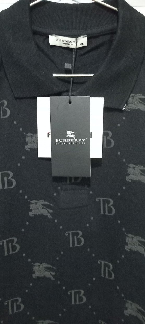 Siyah Düğmeli Erkek Polo Tişört - Görsel 3