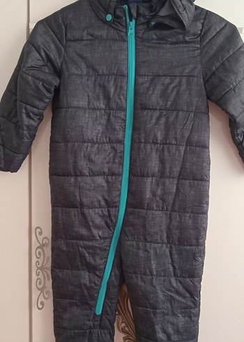 Gri Fermuarlı Bebek Tulumu - Görsel 2