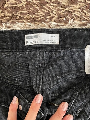 Bershka bershka 40 beden siyah mom jean