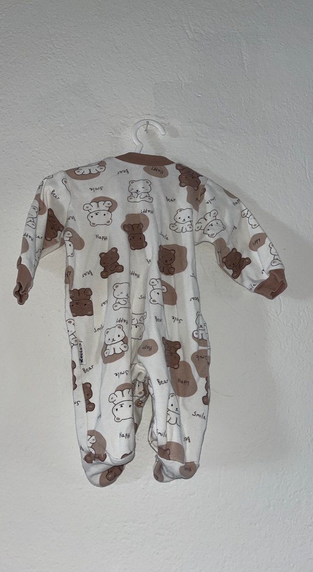 Uzun Kollu Baskılı Erkek Bebek Tulum - Görsel 2