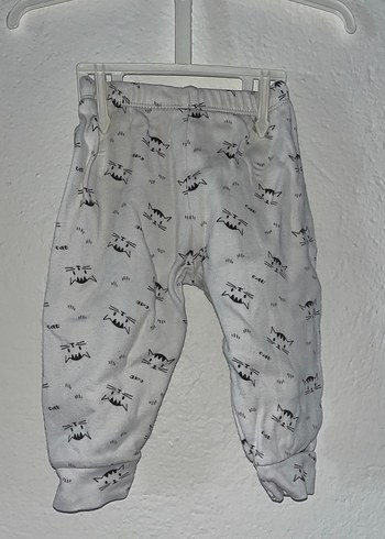 Beyaz Erkek Çocuk Bol Kesim eşofman - Görsel 2