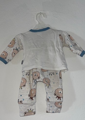 Uzun Kollu Ayıcık Desenli Bebek Takımı - Görsel 3