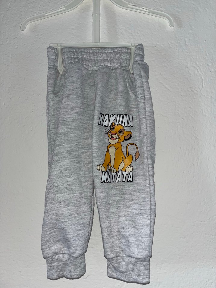 Sarı Aslan Kral Baskılı Bebek Takımı - Görsel 2