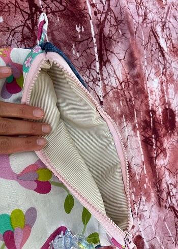 Bohem Tarzı Baskılı Makyaj Çantası - Görsel 2