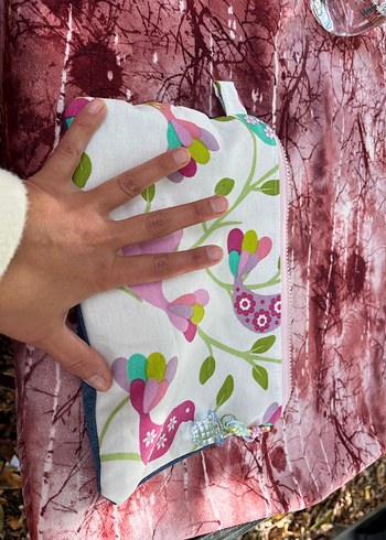 Bohem Tarzı Baskılı Makyaj Çantası - Görsel 3