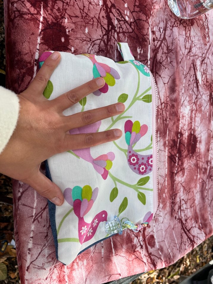 Bohem Tarzı Baskılı Makyaj Çantası - Görsel 3