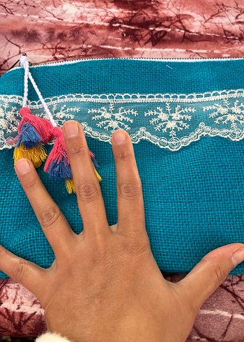 Bohem Tarzı Nakışlı El Yapımı Kumaş - Görsel 2