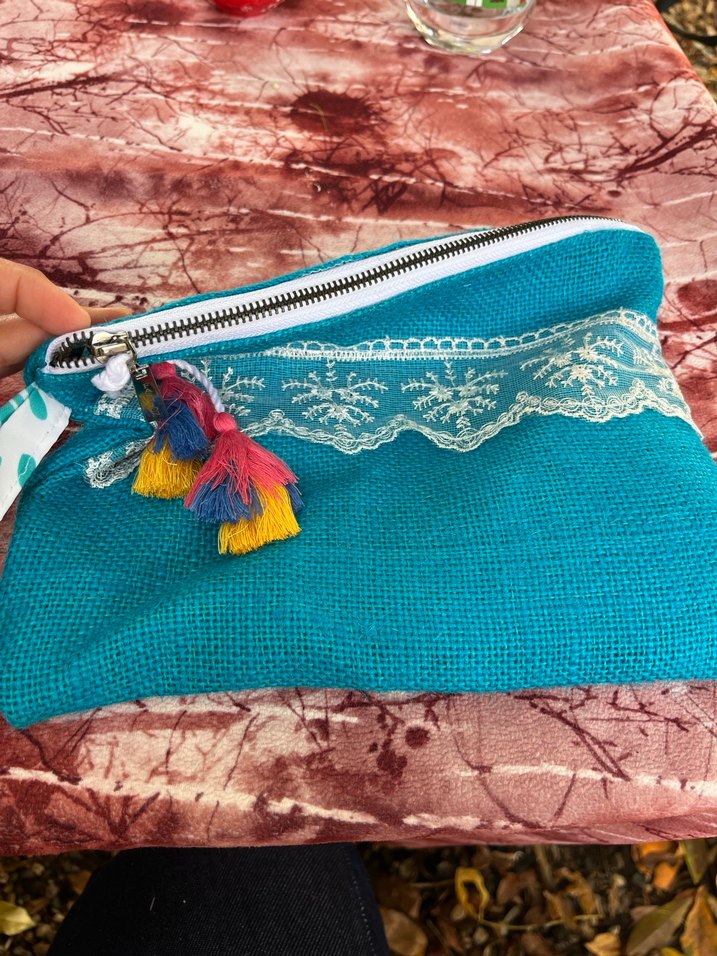 Bohem Tarzı Nakışlı El Yapımı Kumaş - Görsel 3