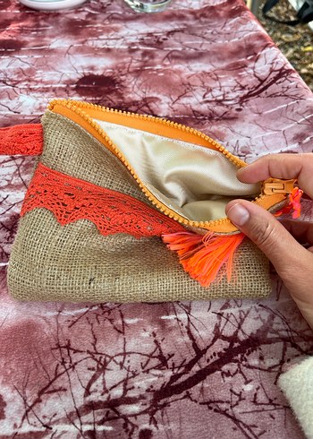 Püsküllü Bohem Kadın Portföy Çanta - Görsel 4