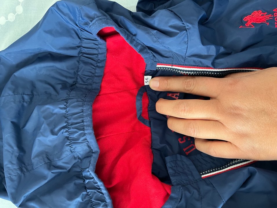 Polo marka orijinal Erkek çocuk Lacivert Fermuarlı Rüzgarlık - Görsel 2