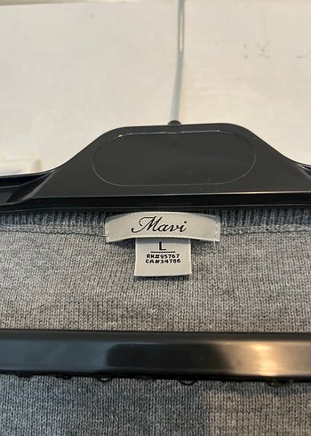 Mavi marka L beden Gri Düğmeli Kadın Hırka - Görsel 2