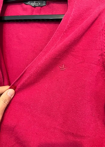 Collins marka koyu pembe  Triko Kadın Hırka L beden - Görsel 4