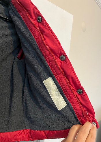 Zara marka Koyu Kırmızı Erkek Çocuk Düğmeli Mont - Görsel 5