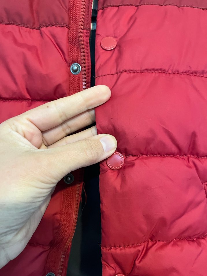 Zara marka Koyu Kırmızı Erkek Çocuk Düğmeli Mont - Görsel 4