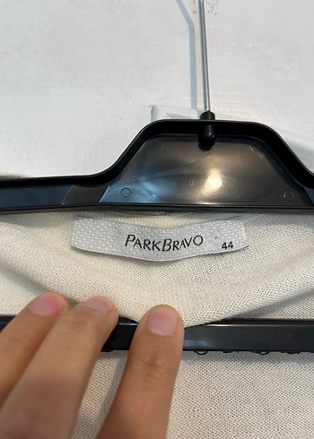 Park brovo 44 beden Düğmeli Beyaz Midi Kadın Hırka - Görsel 5