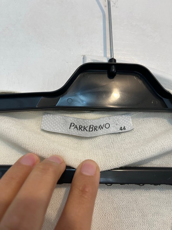 Park brovo 44 beden Düğmeli Beyaz Midi Kadın Hırka - Görsel 5