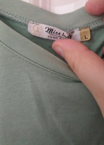 Yeşil Pamuklu Uzun Kollu Sweatshirt - Görsel 2