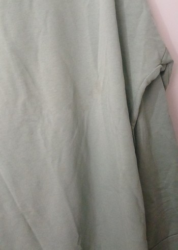 Yeşil Pamuklu Uzun Kollu Sweatshirt - Görsel 4