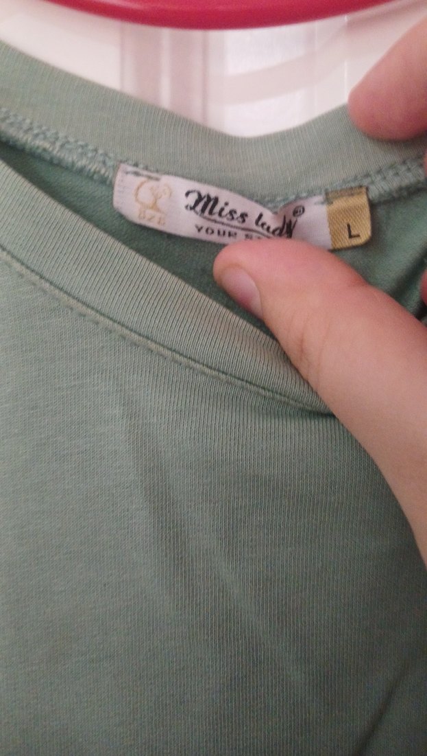 Yeşil Pamuklu Uzun Kollu Sweatshirt - Görsel 2