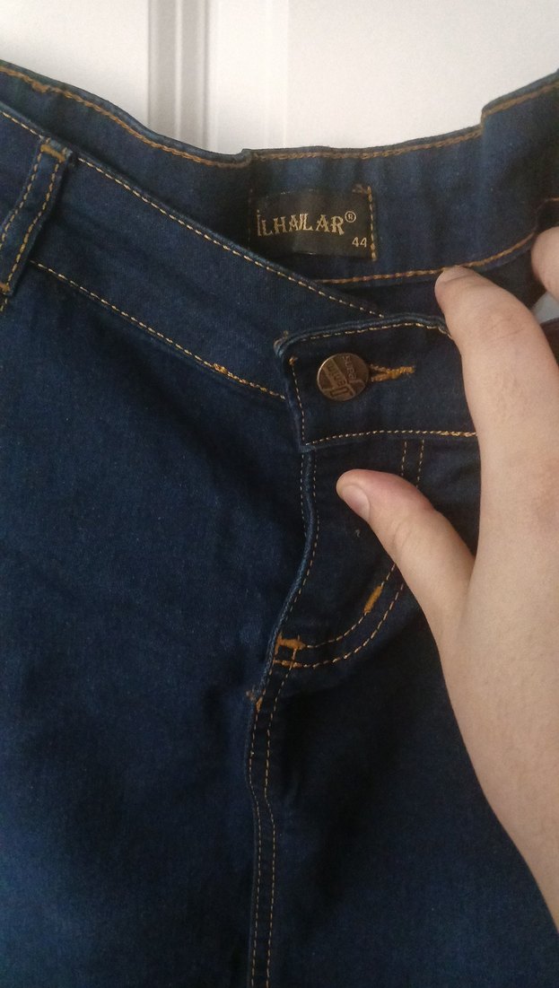 Lacivert Midi Kot Etek - Görsel 3