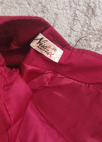 Bordo Piliseli Uzun Kadın Etek - Görsel 3