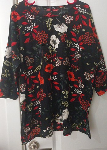 Çiçek Desenli Bohem Hamile Bluzu - Görsel 2