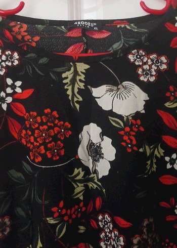 Çiçek Desenli Bohem Hamile Bluzu - Görsel 3