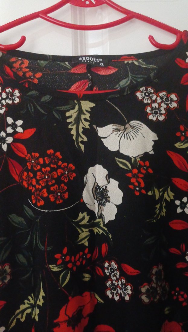 Çiçek Desenli Bohem Hamile Bluzu - Görsel 3