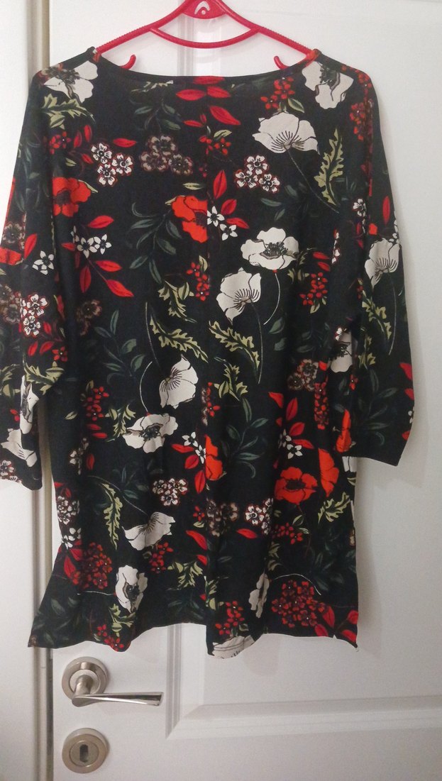 Çiçek Desenli Bohem Hamile Bluzu - Görsel 5