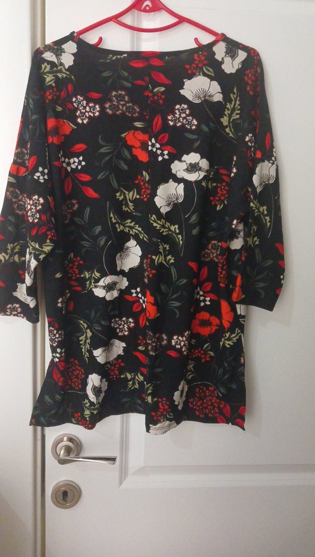 Çiçek Desenli Bohem Hamile Bluzu - Görsel 4