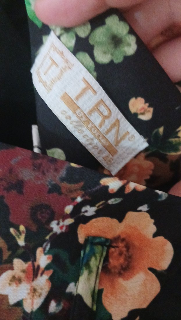 koyu renkli cicek desenli etek - Görsel 3