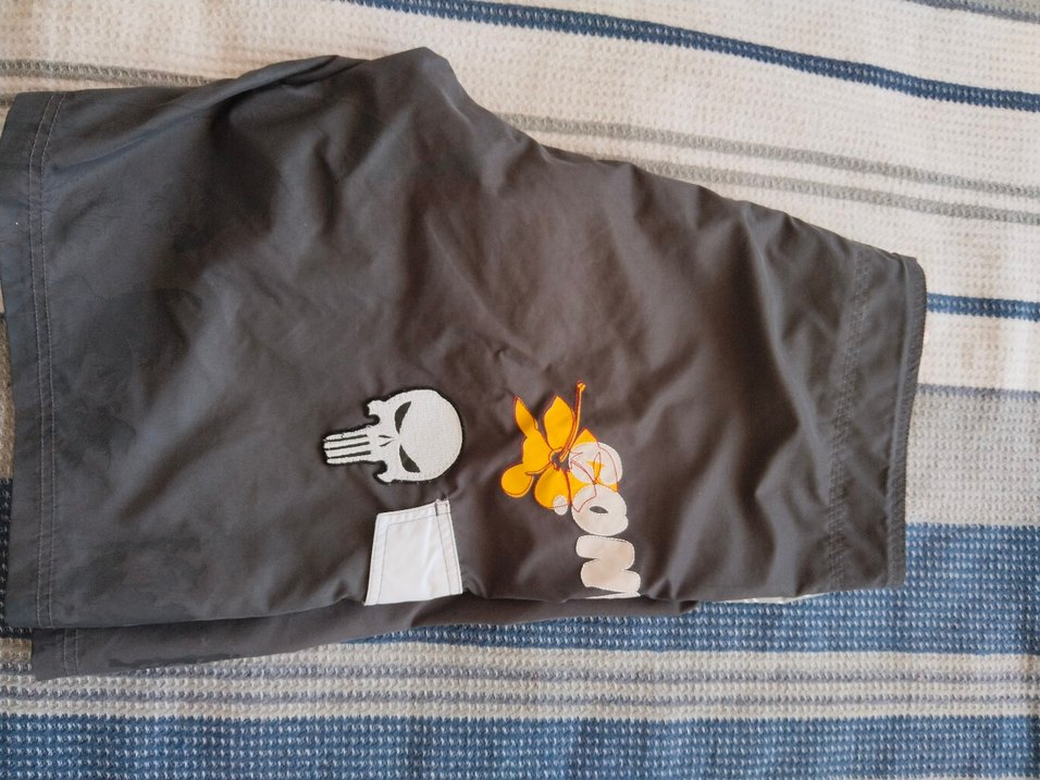 vintage Converse işlemeli şort - Görsel 2