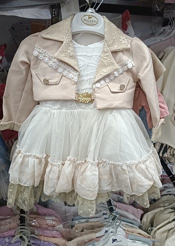 Diger Kız Çocuk Nakışlı Beyaz Elbise - Görsel 11